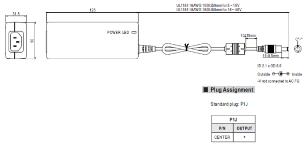 GST40A09-P1J /125*50*32 Источники питания — изображение 2