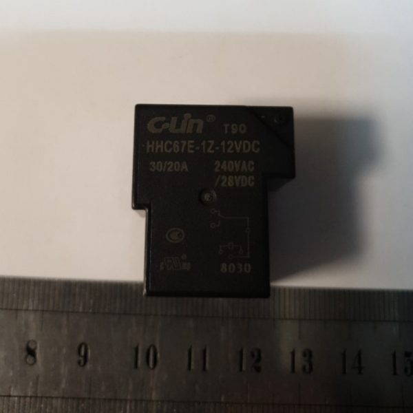 Реле 12VDC 1 группа контактов 30А HHC67E-1Z