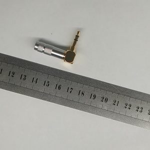 Разъем mini Jack 3.5mm стерео папа угловой ANGLED