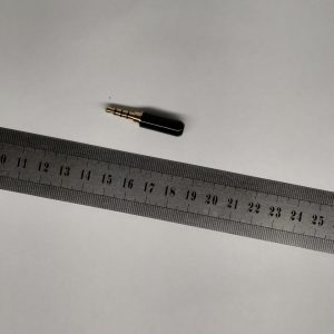 TRRS 3.5S (mini jack) штекер металл мини (Стерео штырь 4 конт)