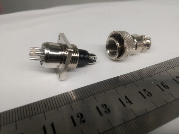 Силовой коннектор 4 pin GX12 — изображение 2