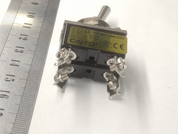 Тумблер 2 групы  на 2 положения  15А T521B ON-OFF — изображение 2