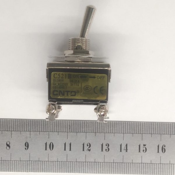 Тумблер 2 групы  на 2 положения  15А T521B ON-OFF