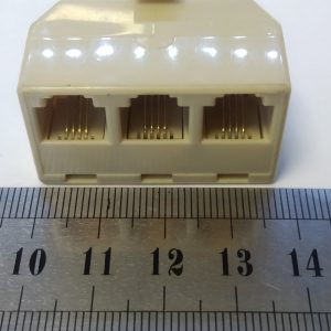 Переходник RJ-11 папа - 3xRJ-11 мама