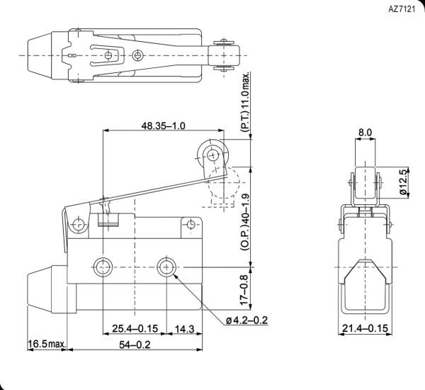 Выключатель путевой: AZ-7121 — изображение 2