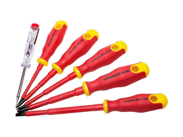 STAYER  Electro 6 предм., Набор диэлектрических отверток (25145-H6)