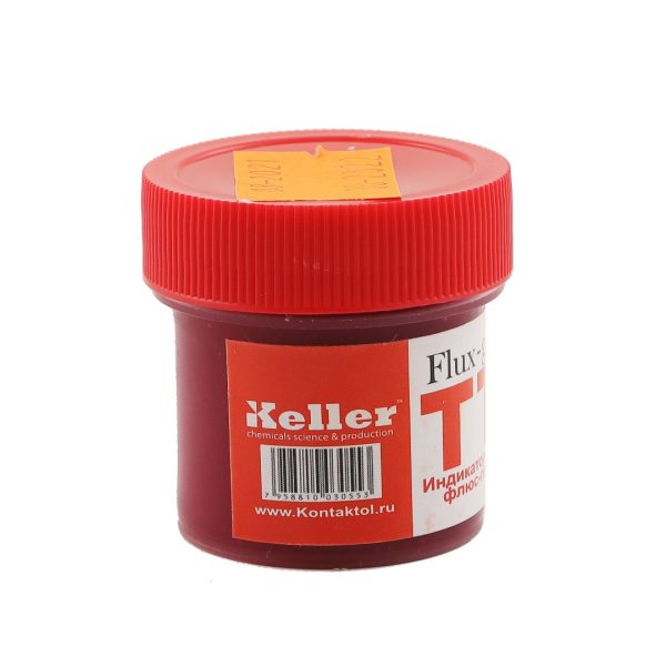 Флюс-гель паяльный индикаторный TT (баночка 20мл) (Keller), подходит для пайки практически всех мета — изображение 2
