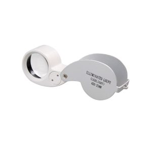 Лупа MG 21011 (30х 25mm) складная с подсветкой