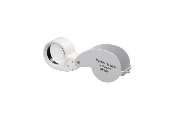 Лупа MG 21011 (30х 25mm) складная с подсветкой