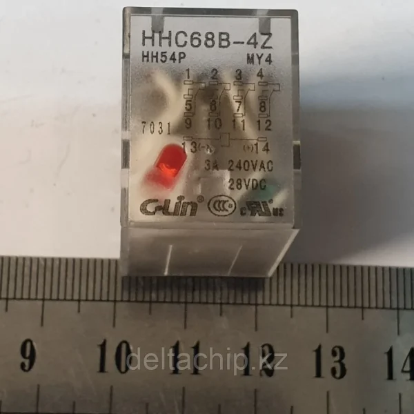 Реле 24VAC 4 группы 3А HHC68B-4Z