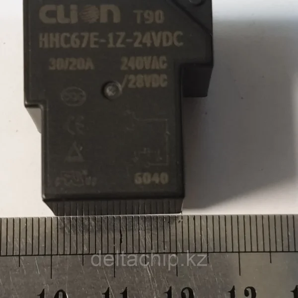 Реле 24VDC 1 группа контактов 30А HHC67E-1Z