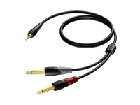 CLA713/1.5 Кабель mini Jack3.5mm to 2Jack 6.3mm  1,5 метра PROCAB