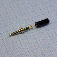 TRS 3.5 Bk (mini jack) штекер металл мини