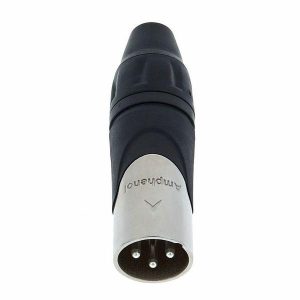 AX3M Металический разъем XLR на кабель MALE, стерео 3 контакта