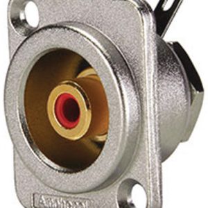 ACJD-RED Гнездовой разъем на корпус RCA красный
