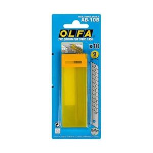 Лезвие OLFA сегментированное, 9*80*0, 38 мм, 10шт OL-AB-10B