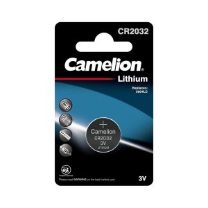 Батарейка, CAMELION, CR2032-BP1, Lithium Battery, CR2032, 3V, 220 mAh, 1 шт.