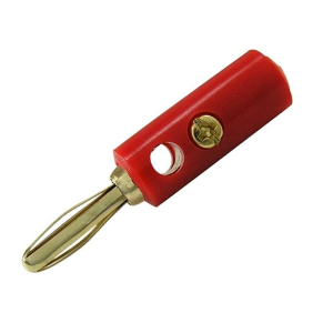 Штекер Banana plug  : 10-0069 a AL red