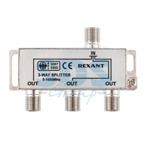 Делитель 05-6002 ТВ х 3 под F разъем 5-1000 МГц REXANT