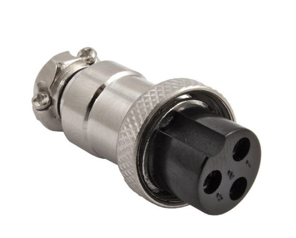 GX16M-3A Разъем питания 3pin мама на кабель 7A 125V