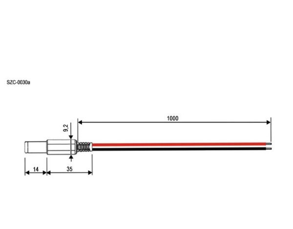 Разъем:SZC-0030a / 5.5*2.1*14  mm 1m — изображение 2