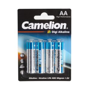 Батарейка, CAMELION, LR6-BP4DG, Digi Alkaline, AA, 1.5V, 2800mAh, 4 шт., в блистере