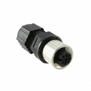Разъем M12A-04BFFA-SL8001, мама на кабель, 4А, 4pin, защита IPX8