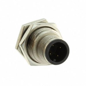 Разъем M12A-04PMMS-SH8001, папа на корпус, 4А, 4pin, защита IPX8