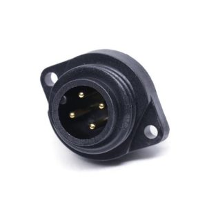 Разъем PWF-04PMMS-SC7001, папа на корпус, 12А, 4pin, защита IPX7