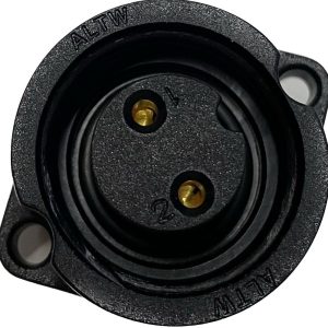 Разъем PWF-02PFFS-SC7001, мама на корпус, 12А, 2pin, защита IPX7