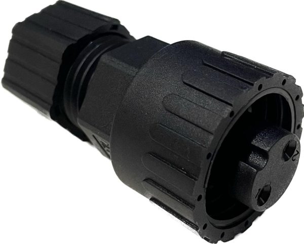 Разъем PWF-02BFFA-SL7001, мама на кабель, 12А, 2pin, защита IPX7
