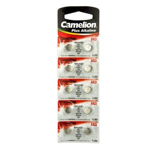 Bat AG-3 БАТАРЕЙКА CAMELION ALKALINE AG3-BP10(0%HG) 1 ШТ.