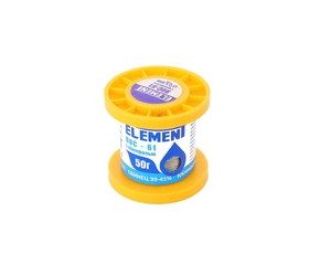 Solder Припой ПОС 61 (0,8мм;50гр. с канифолью) ELEMENT