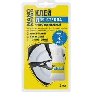 Клей для стекла фотоотверждаемый NANOPROTECH, 2гр