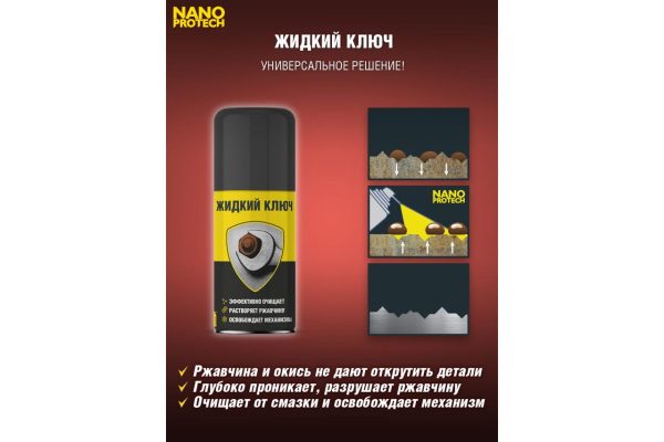 Жидкий ключ NANOPROTECH, 210мл. — изображение 2