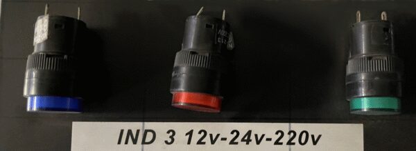 Ind 3 синий 24V