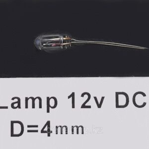 Lamp 12v 4mm  Авто лампочка 12V галогеновая D4MM