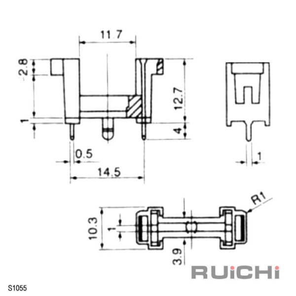 FH-Держатель: S1055 (5x20 6a 250v) — изображение 2