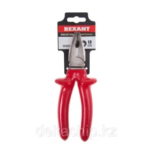 Плоскогубцы комбинированные REXANT 12-4611 160 мм никелированные, двухкомпонентные рукоятки