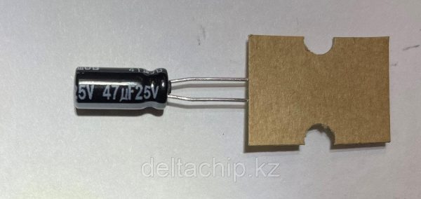 SK025M0047B2F-0511YAG @ ECAP 47UF 25V 85C 5.0X11.0 Конденсаторы алюминиевые электролитические