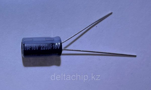 ECA1CM221 PAN @ ECAP RADIAL220UF16V 85C 6.3X11.2 Конденсаторы алюминиевые электролитические