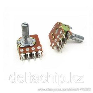 RES B10K 8pin 20mm  d=17mm  переменный резистор