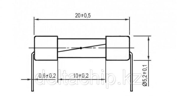 ПРЕДОХРАНИТЕЛЬ FUSE 20*5 2A 250V GLASS — изображение 2