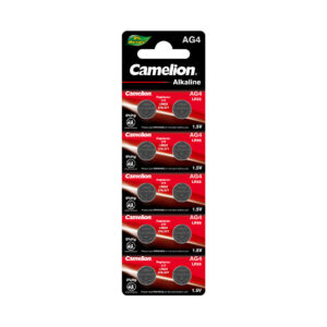Батарейка, CAMELION, AG4-BP10(0%Hg), Alkaline, AG4, 1.5V, 0% Ртути, 1 шт.