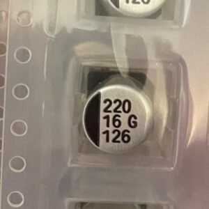 CA016M0220REF-0810 YAG @ ECAP SMD 220UF16V 85C 8.0X10.0 Конденсаторы алюминиевые электролитические
