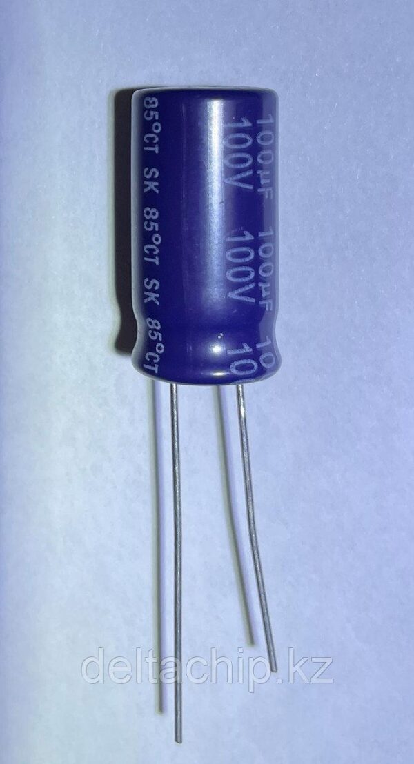Конденсатор электролитический 100MF 100V 105C
