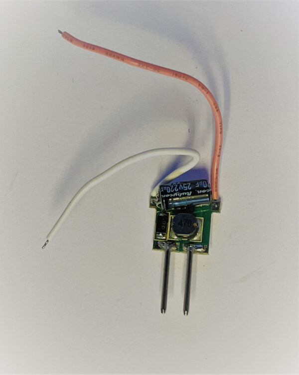 Led driver 3W input 12-24V  3-3,6V 600mah 1x3W SMALL