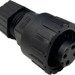 Разъем PWF-04BFFA-SL7001, мама на кабель, 12А, 4pin, защита IPX7
