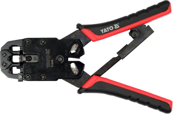 YT-22443 Инструмент для обжима RJ9, RJ12, RJ45  и зачистки проводов YATO