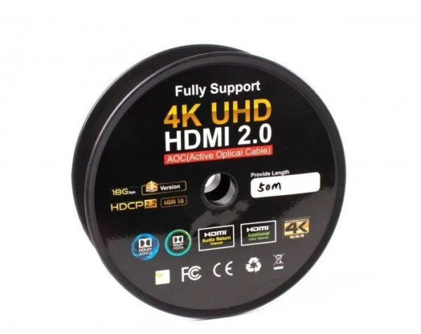 Активный оптический кабель OK-WIRE-AOC, 4К HDMI-HDMI - 30м — изображение 2